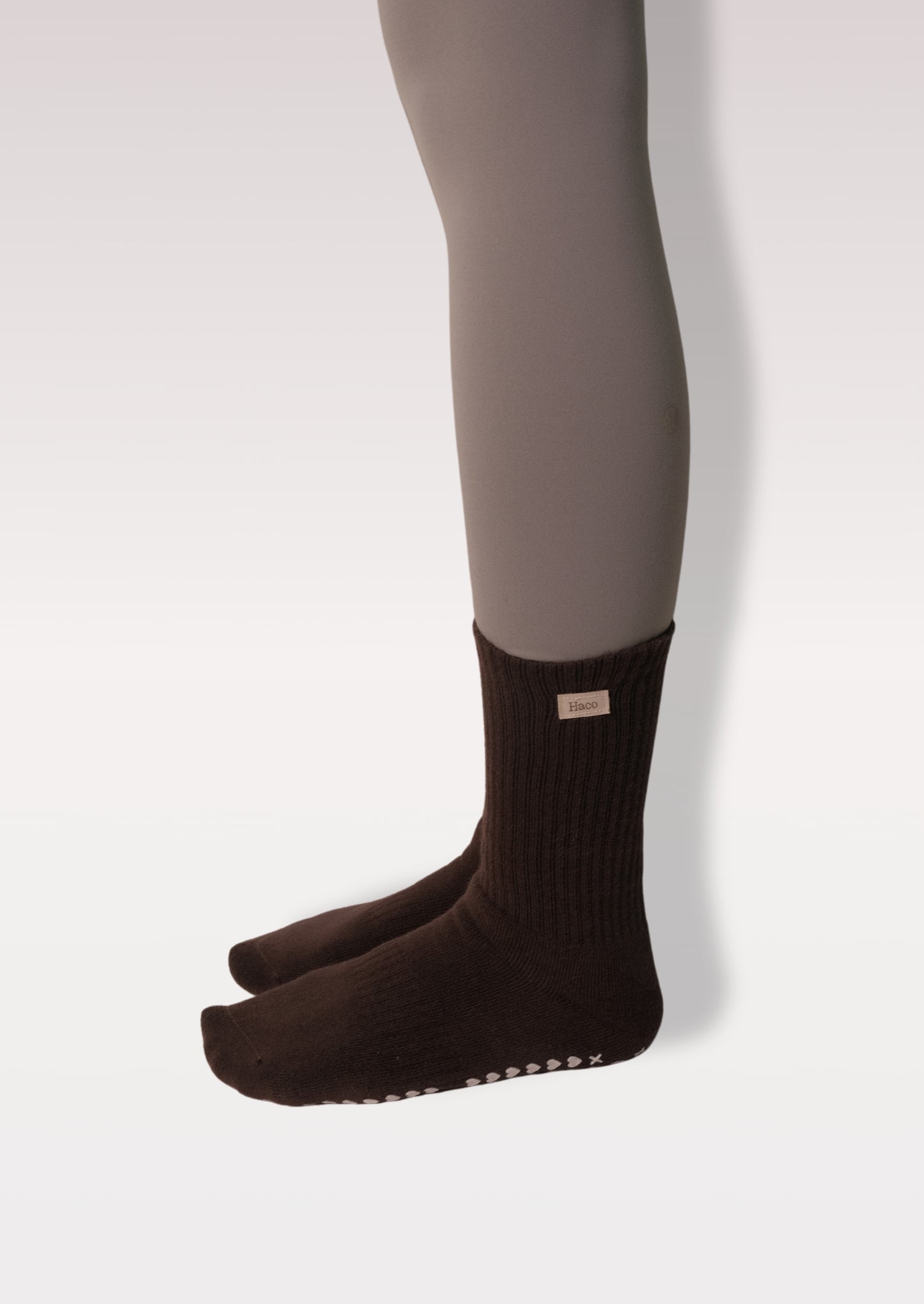 Classic Crew Grip Socks – Espresso