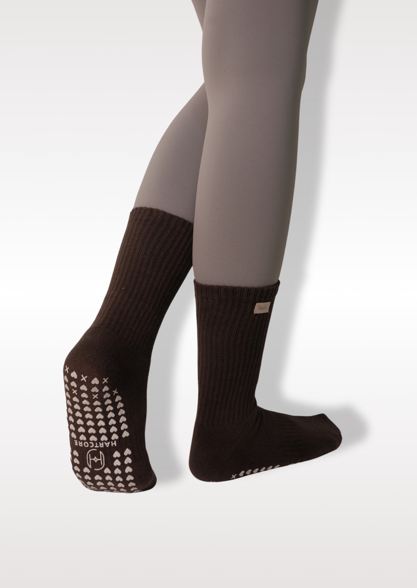 Classic Crew Grip Socks – Espresso