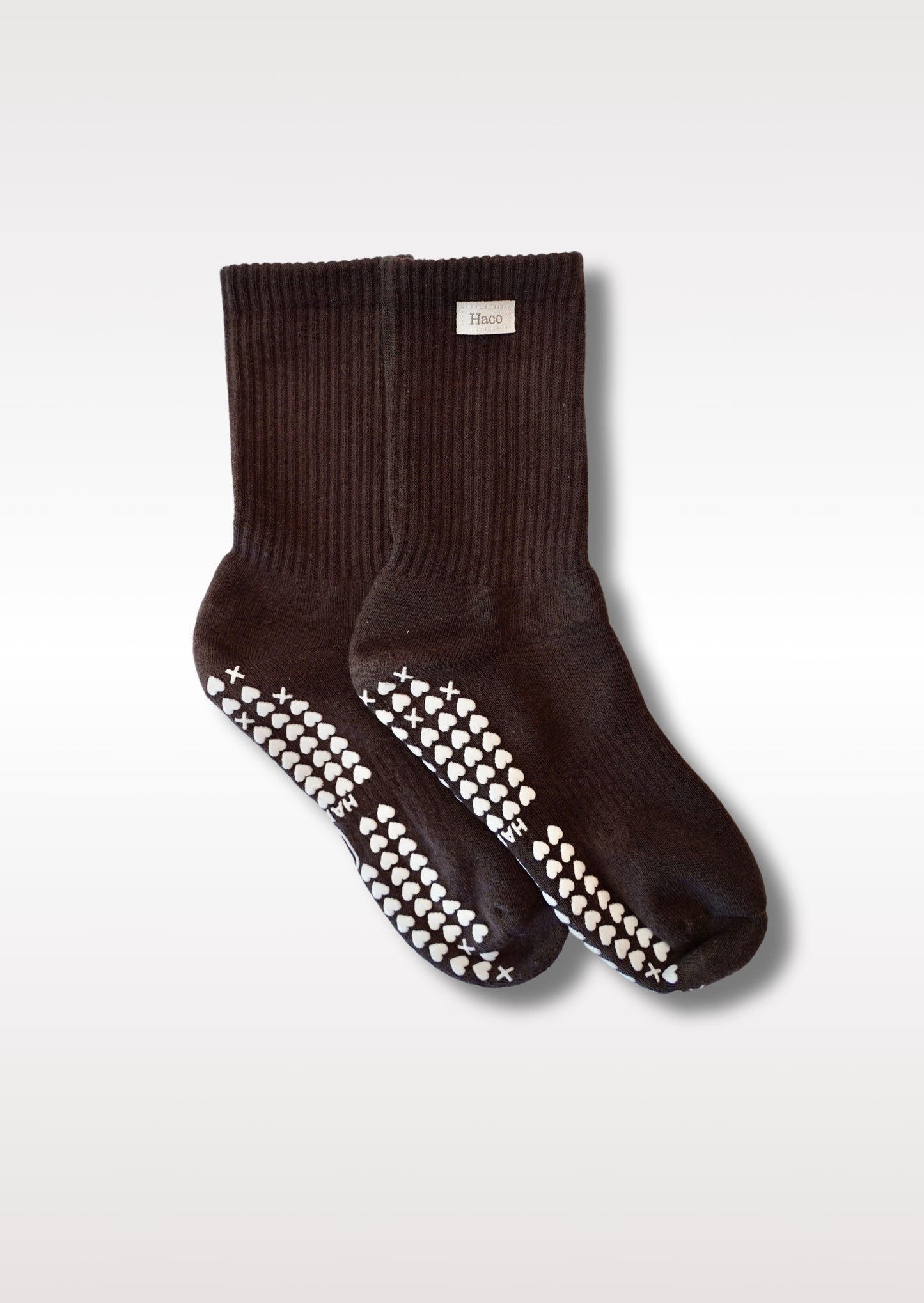 Classic Crew Grip Socks – Espresso